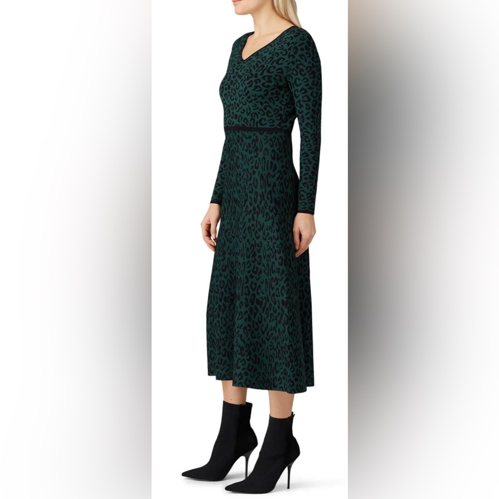 Great Jones Forest Leopard Knit Dress- Size M